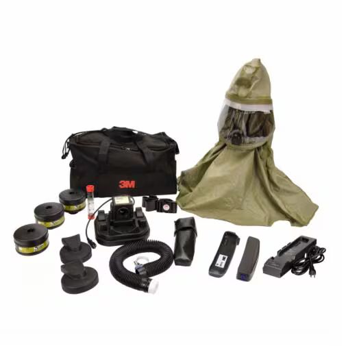 3M™ Hood Powered Air Purifying Respirator (PAPR) System RBE-L10, with Lithium Battery 1 EA/Case