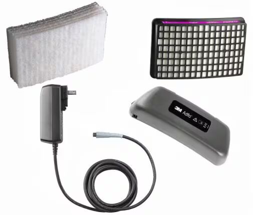 3M™ Adflo™ Powered Air Purifying Respirator Battery Promotional Kit 35-1099-17, with Li Ion Battery, Smart Charger, HE Filter, Prefilters, 1 Kit EA/Ca
