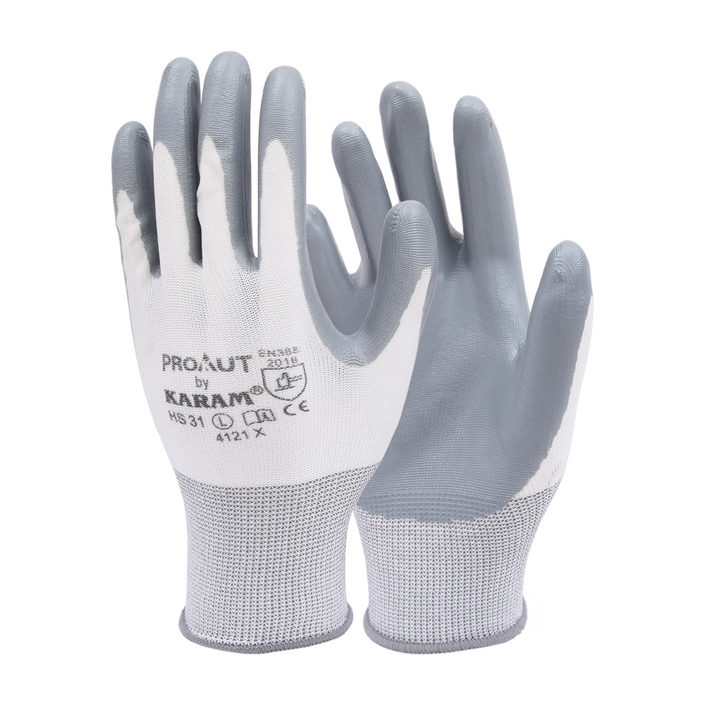 White Liner with Grey Nitrile Coating